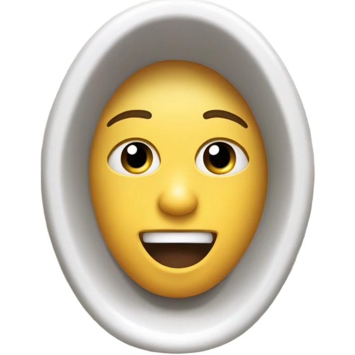a face in a loo emoji