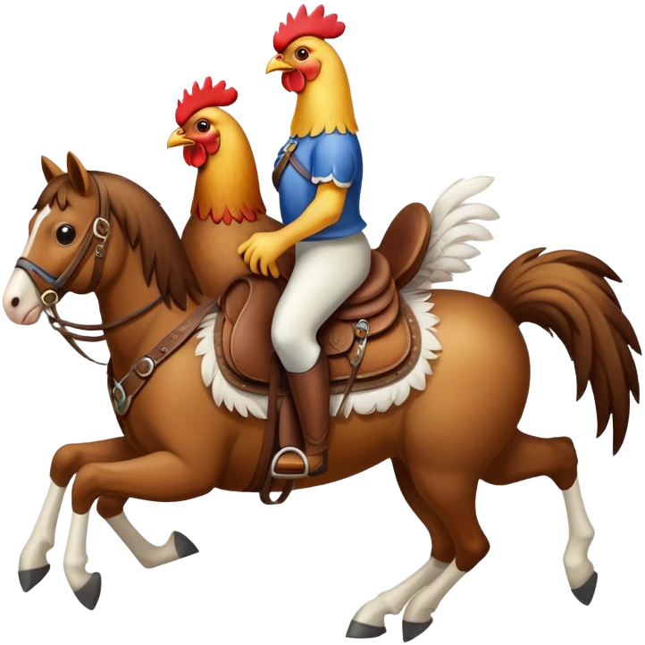 chicken jockey emoji