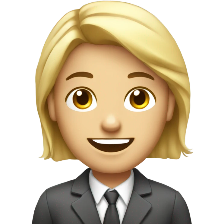 Office assistant with lots of phon emoji