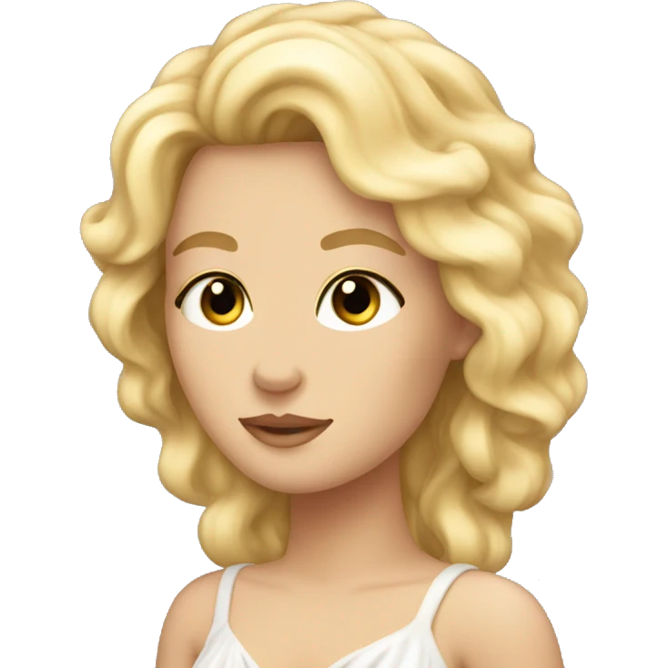 Aphrodite with blonde hair  emoji
