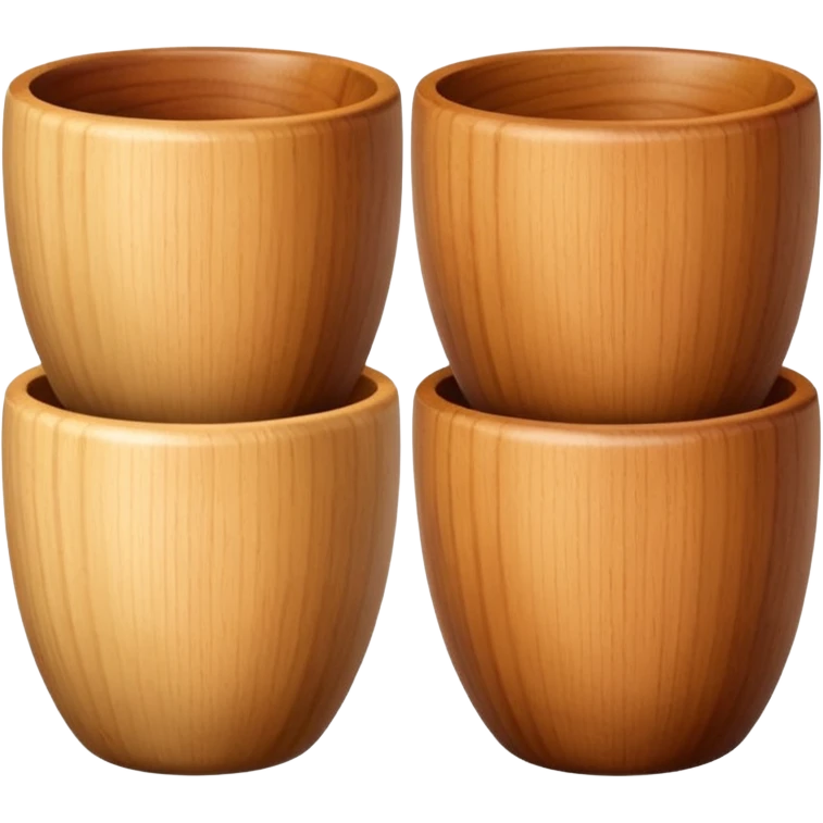 wooden kitchen cups emoji