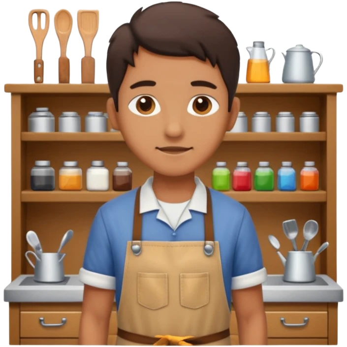 a craftsman works at home emoji
