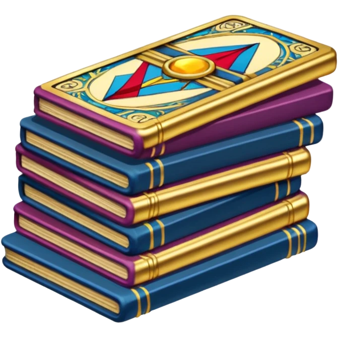 A stack of tarot cards emoji