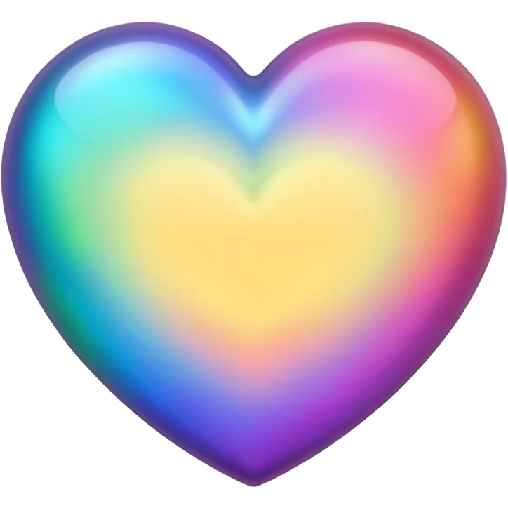 iridescent heart emoji
