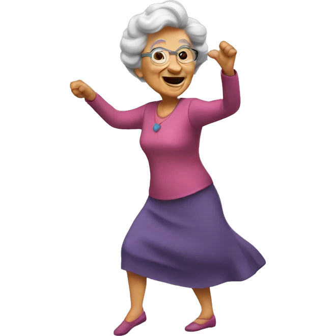 Gramma dancing emoji