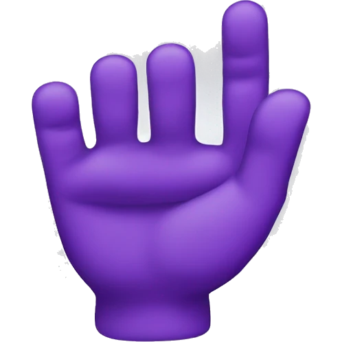 Purple ok sign emoji