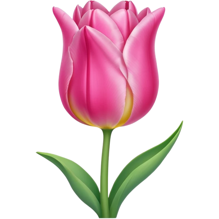 Pink tulip emoji