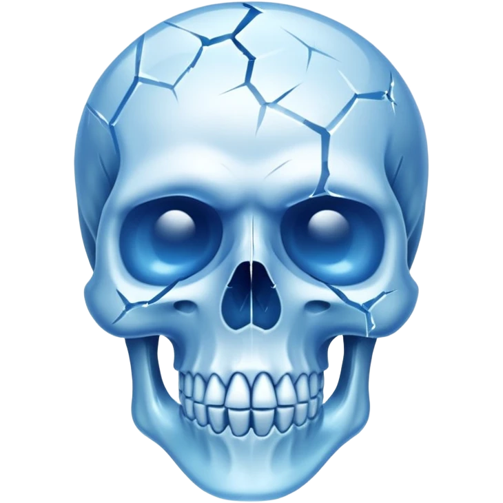 skull emoji but ice emoji