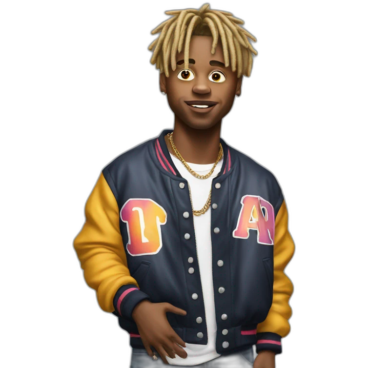 Juice wrld le rappeur américain décédé en 2019 en format réaliste emoji