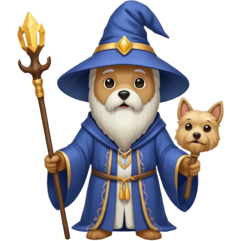 Dog wizard emoji