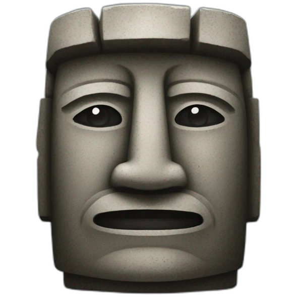 Limestone moai  emoji