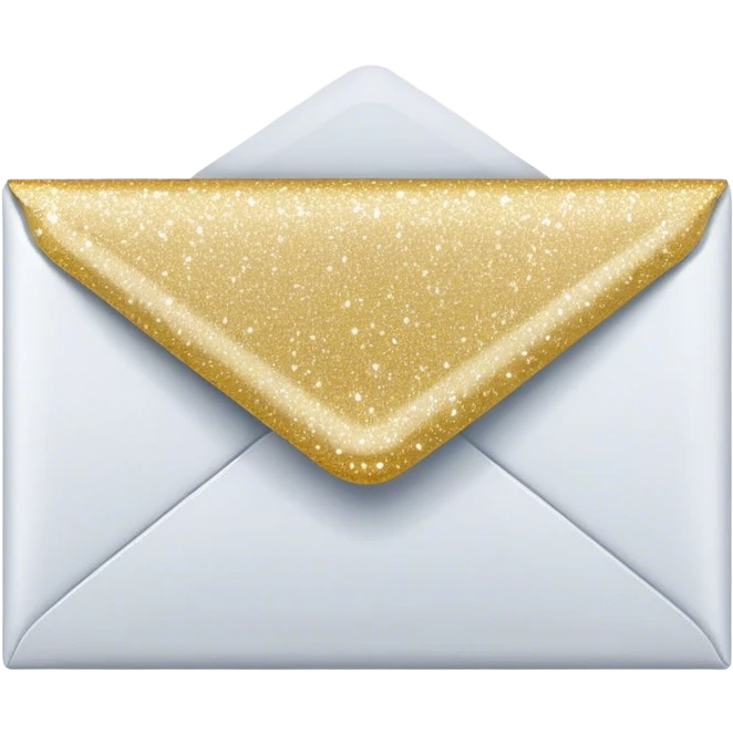 Glittery envelopes emoji