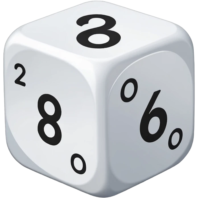 1 20 sided dice emoji