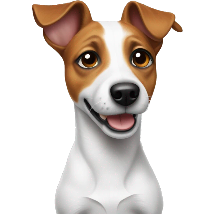 Jack Russell is asking with his paws  emoji