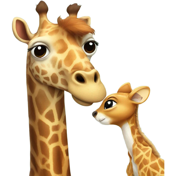 Giraffe with a squirrel  emoji