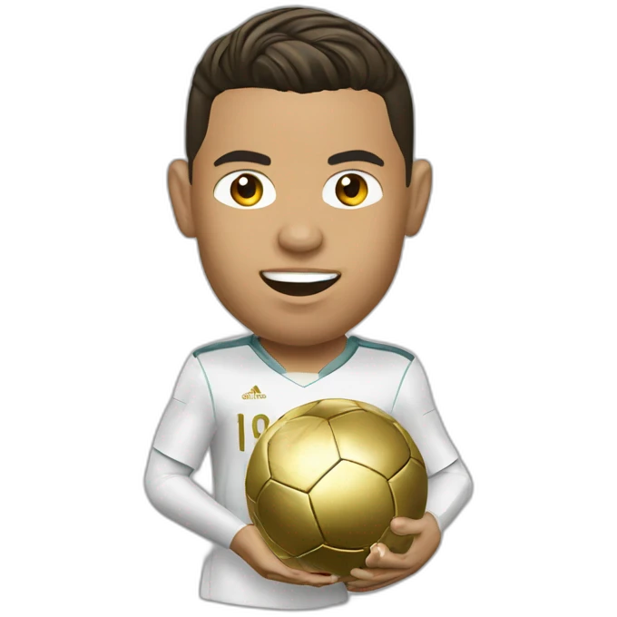 ronaldo ballon d'or emoji