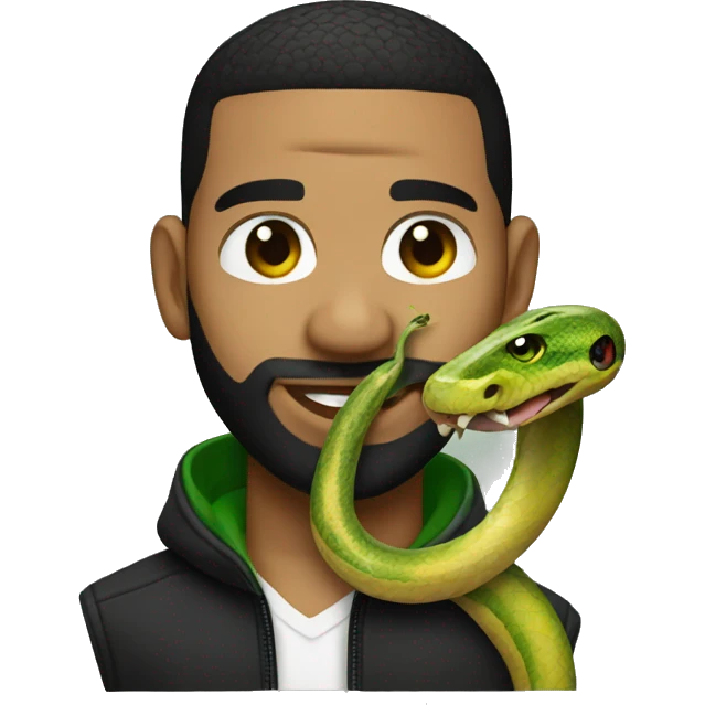 drake with a snake emoji