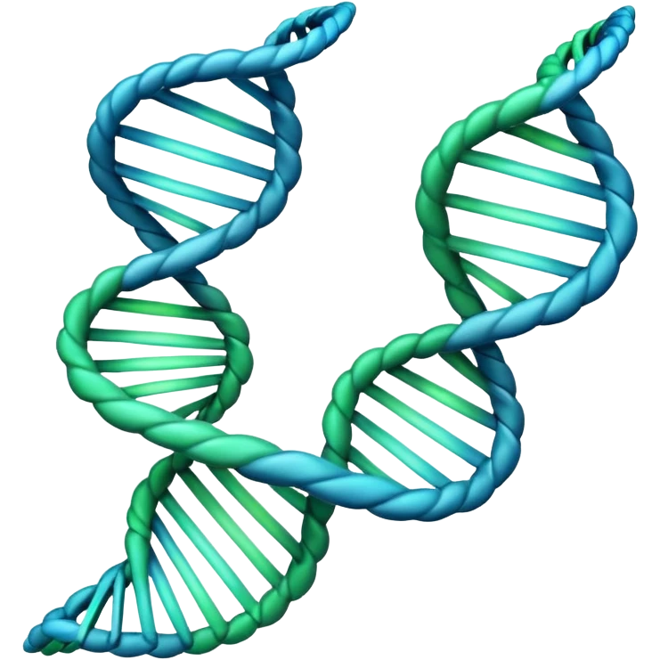 make me a DNA emoji unlike any already existing official one emoji