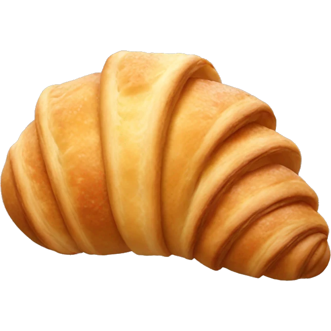 A croissant with a moon form emoji