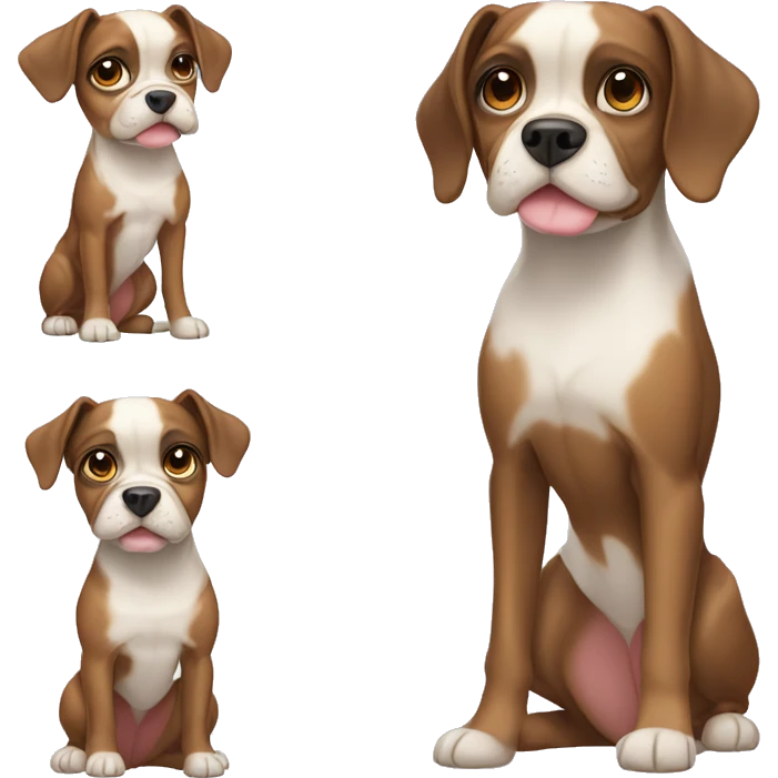 A cute do called Bella and the type of dog is a French bull dog emoji