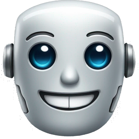Robot smiling  emoji