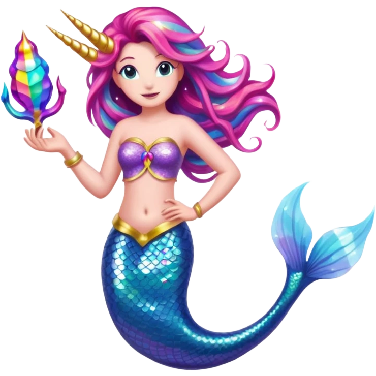 mermaid unicorn hybrid emoji