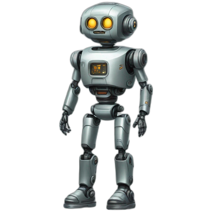 Sci-fi robot 50s full body emoji