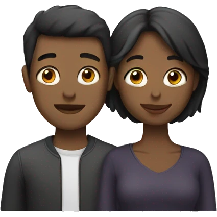 Love with two people emoji