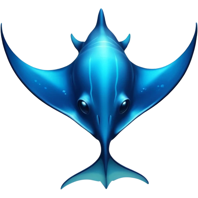luminous manta ray emoji