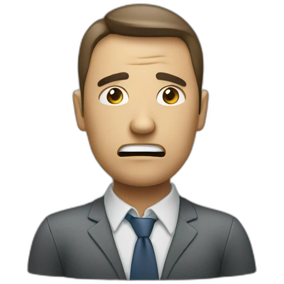 Stressed out IT manager emoji
