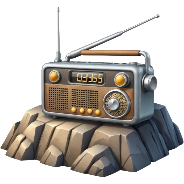 radio mountain emoji