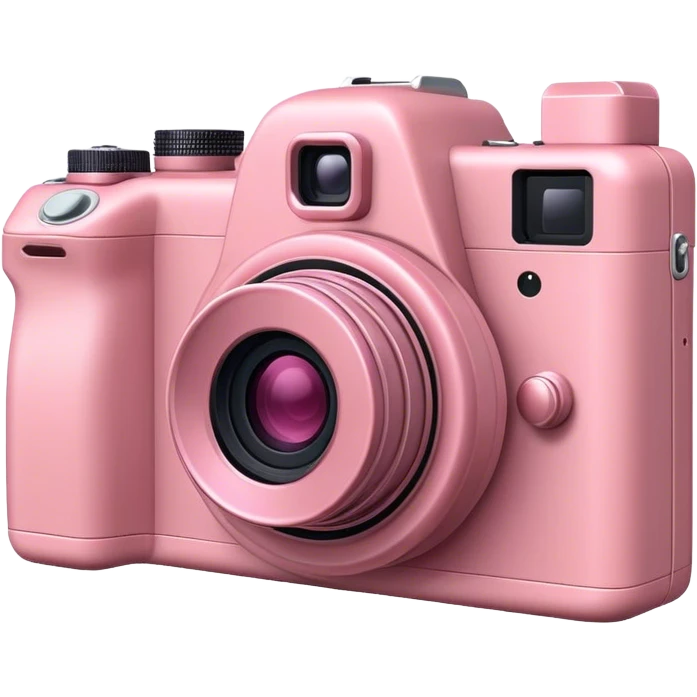 Dust rose coloured camera emoji