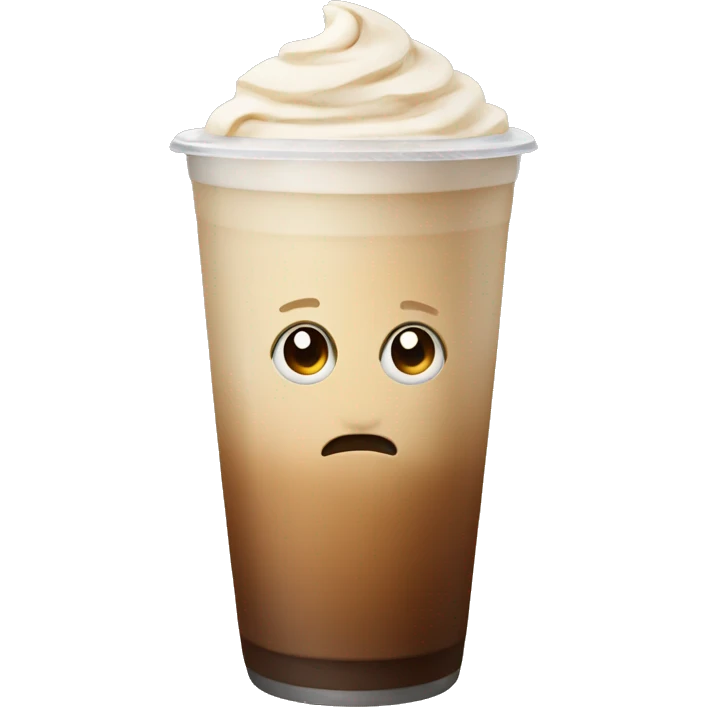Ice latte  emoji