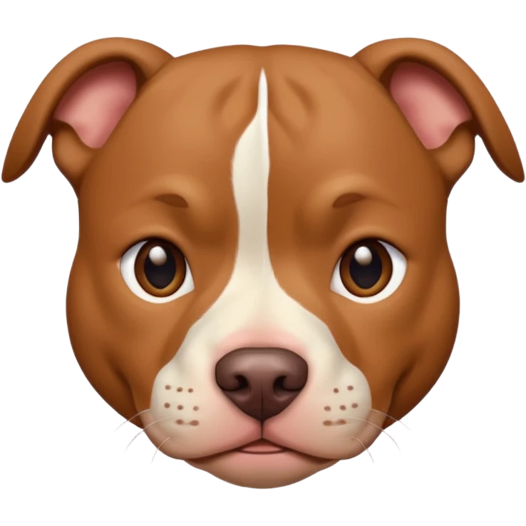 Un pitbull de carita tierna  emoji