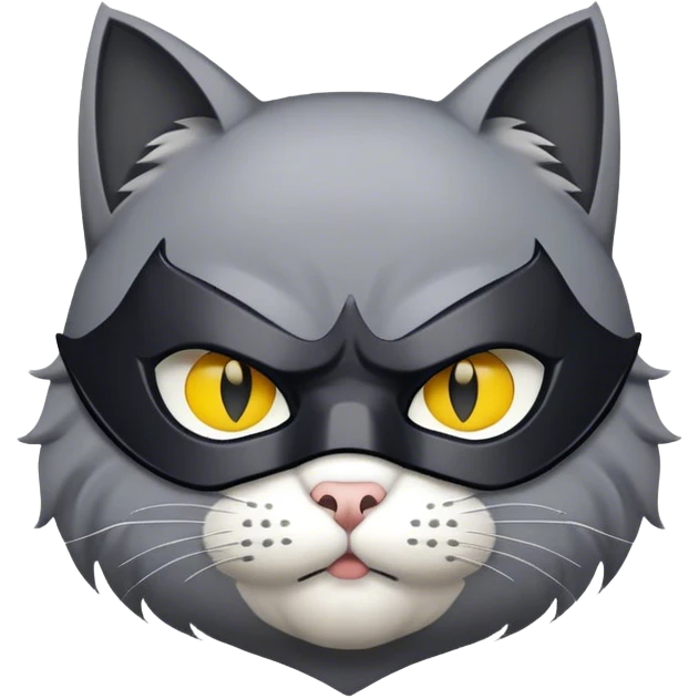 кот в маске бетмена emoji