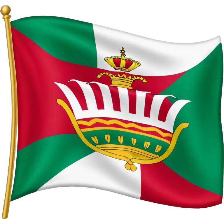 Bandera de Málaga provincia de Andalucía  emoji