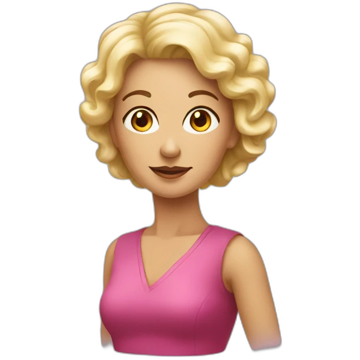 Dame sur un homme emoji