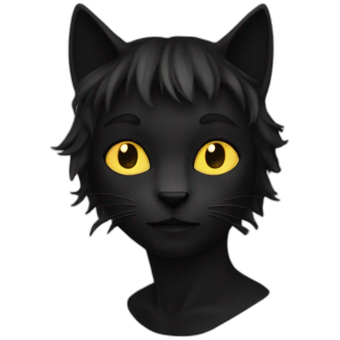 Chat noir emoji