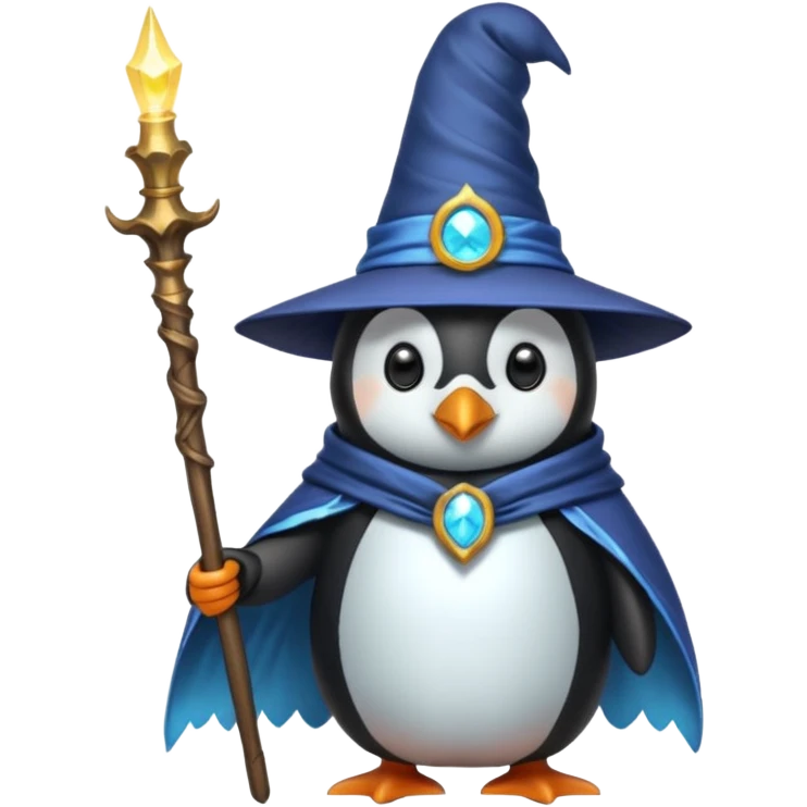 Penguin Wizard emoji