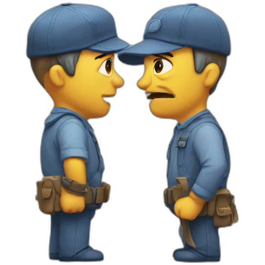 In trouble  emoji