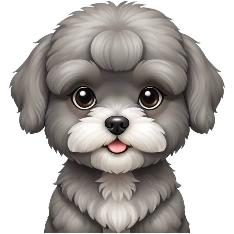 Grey Poodle Shih Tzu Girl Puppy emoji