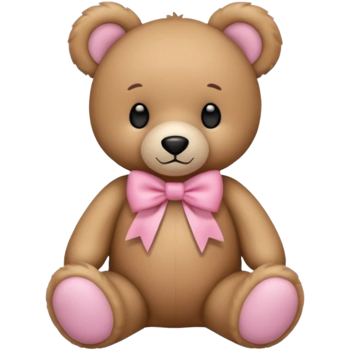 pink bow teddy solo emoji