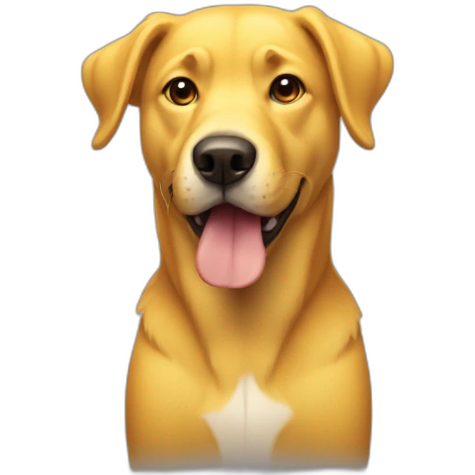 yellow dog emoji