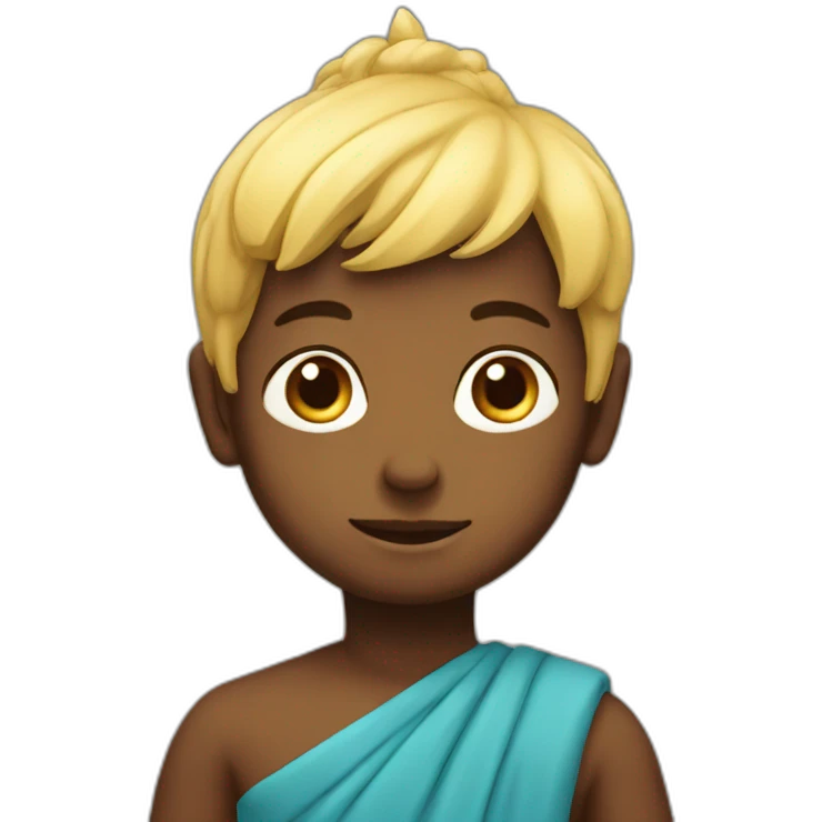 Prayer boy Hindu  emoji