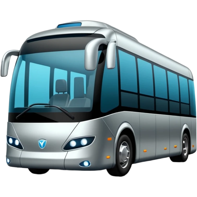 luxury future self driving bus auto vehicle emoji