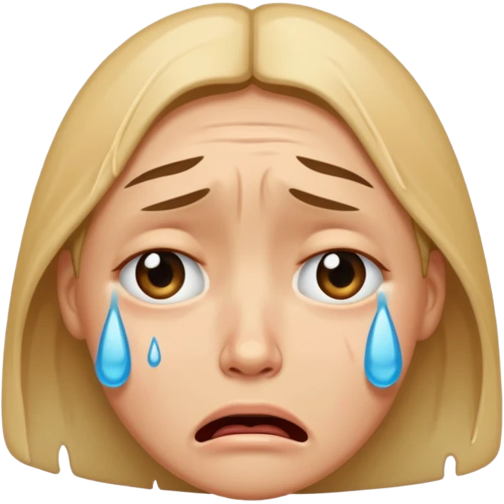 crying face emoji, expressive and clear emoji