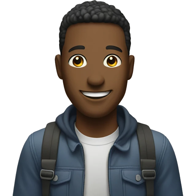 Urban Area with a guy smiling emoji