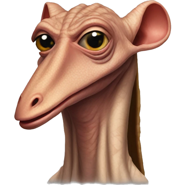 jar jar binks with his tounge out emoji