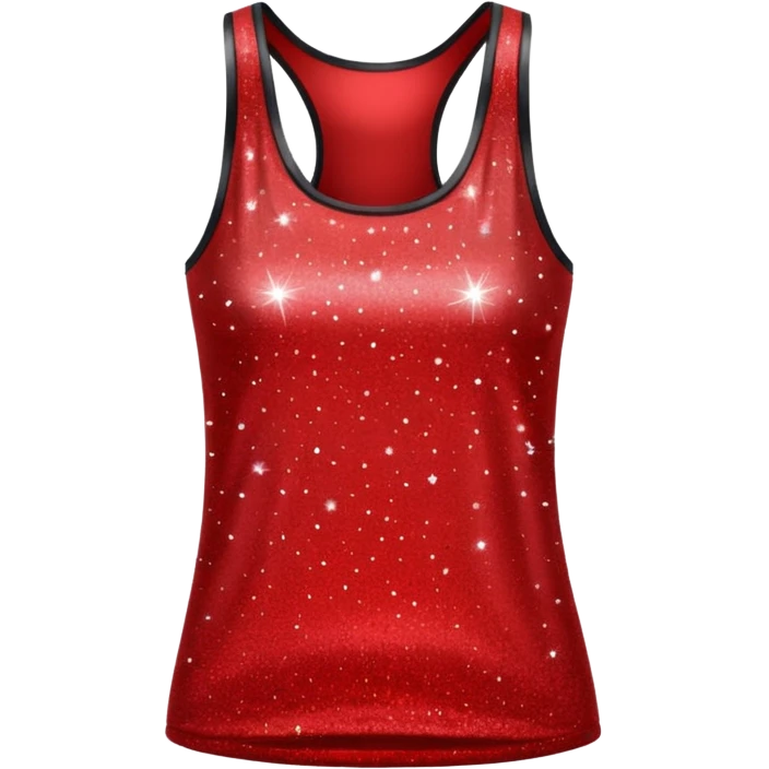 red glitter tank emoji