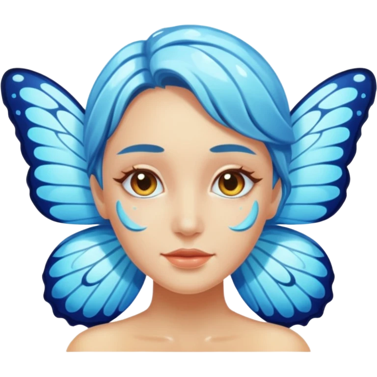 Watery water hydro butterfly with wet wings  emoji